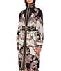 Farm Rio Tapestry Printed Turtle Neck Long Sleeve Reversible Puffer Jacket - Image 1