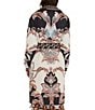 Farm Rio Tapestry Printed Turtle Neck Long Sleeve Reversible Puffer Jacket - Image 2