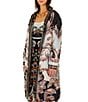 Farm Rio Tapestry Printed Turtle Neck Long Sleeve Reversible Puffer Jacket - Image 3