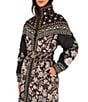 Farm Rio Tapestry Printed Turtle Neck Long Sleeve Reversible Puffer Jacket - Image 4