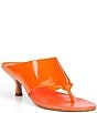 Farm Rio Thong Jelly Kitten Heel Slide Sandals - Image 1