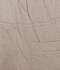 Feather Gray Crinkle Knit Cropped Cargo Barrel Pull-On Pants - Image 4