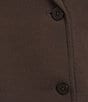 Feather Gray Knit Double Breasted Notch Lapel Long Sleeve Button Front Blazer - Image 4