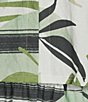 Feather Gray Olive Leafy Graphic Print Twofer Midi Dress - Image 5