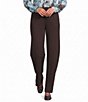 Feather Gray Soft Luxe Flat Front Wide Leg Pull-On Pants - Image 1