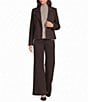 Feather Gray Soft Luxe Flat Front Wide Leg Pull-On Pants - Image 3