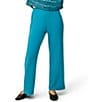 Feather Gray Soft Luxe Flat Front Wide Leg Pull-On Pants - Image 1