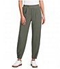 Feather Gray Soft Luxe Pleated Pull-On Joggers - Image 1