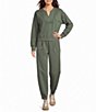 Feather Gray Soft Luxe Pleated Pull-On Joggers - Image 3