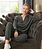 Feather Gray Soft Luxe Pleated Pull-On Joggers - Image 5