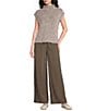 Feather Gray Sueded Luxe Wide Leg Drawstring Pull-On Pants - Image 3