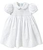 Feltman Brothers Baby Girls 12-24 Months Smocked Lace-Detailed Dress, Color:White - Image 1