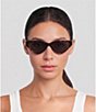 FENDI Women's FF Diamonds 57mm Cat Eye Sunglasses - Image 2