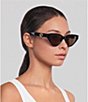 FENDI Women's FF Diamonds 57mm Cat Eye Sunglasses - Image 6