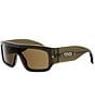 FENDI Men's Fendi Screen Rectangular Sunglasses - Image 1