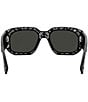 Color:Matte Black - Image 5 - Unisex FENDI Shadow 52mm Rectangle Sunglasses