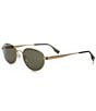 FENDI Unisex Fendi Sky 55mm Oval Mirrored Sunglasses - Image 6