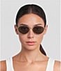 FENDI Unisex Fendi Sky 55mm Oval Mirrored Sunglasses - Image 2
