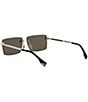 FENDI Unisex FENDI Sky 60mm Rectangle Sunglasses, Color:Shiny Light Gold/Brown - Image 4