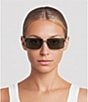 FENDI Unisex FENDI Sky 60mm Rectangle Sunglasses - Image 4