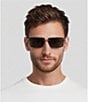 FENDI Unisex FENDI Sky 60mm Rectangle Sunglasses - Image 6