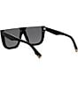Color:Shiny Black - Image 4 - Unisex FENDI Way 62mm Square Sunglasses