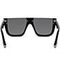 Color:Shiny Black - Image 5 - Unisex FENDI Way 62mm Square Sunglasses