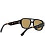 FENDI Unisex Fendigraphy 55mm Square Sunglasses, Color:Shiny Havana/Yellow - Image 5