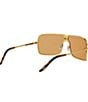 FENDI Unisex FENDIness 57mm Shield Sunglasses, Color:Shiny Gold/Orange - Image 5