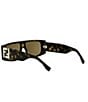 FENDI Unisex FF Squared 56mm Square Sunglasses - Image 6