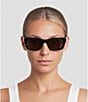 FENDI Unisex Lettering 53mm Geometric Sunglasses - Image 2