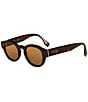 FENDI Unisex Signature 48mm Round Sunglasses - Image 1