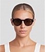 FENDI Unisex Signature 48mm Round Sunglasses - Image 2