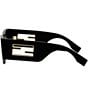 Color:Black - Image 3 - Women's Baguette 54mm Oval Sunglasses