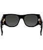 Color:Black - Image 5 - Women's Baguette 54mm Oval Sunglasses