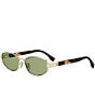 FENDI Women's Baguette 56mm Retro Oval Sunglasses - Image 1