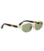 FENDI Women's Baguette 56mm Retro Oval Sunglasses - Image 2