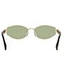FENDI Women's Baguette 56mm Retro Oval Sunglasses - Image 5