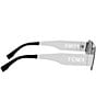 FENDI Women's Fendi Cut Out 55mm Geometric Statement Sunglasses, Color:Shiny Palladium - Image 6
