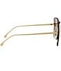 FENDI Women's FENDI First 59mm Geometric Square Sunglasses, Color:Gold/Antique Rose Peach - Image 4