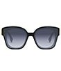 Color:Black - Image 2 - Women's FENDI First 63mm Square Sunglasses