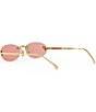 FENDI Women's Fendi First Crystal 54mm Oval Sunglasses, Color:Gold/Bordeaux - Image 4