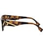 Color:Shiny Classic Havana - Image 3 - Women's Fendi First Havana Round Sunglasses