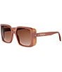 FENDI Women's Fendi Frame 55mm Square Sunglasses - Image 1