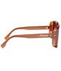 FENDI Women's Fendi Frame 55mm Square Sunglasses - Image 4