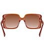 FENDI Women's Fendi Frame 55mm Square Sunglasses - Image 6