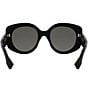 Color:Shiny Black - Image 5 - Women's FENDI Roma 51mm Round Sunglasses