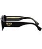 Color:Black - Image 3 - Women's Fendi Roma 52mm Oval Sunglasses