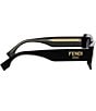 Color:Black - Image 5 - Women's Fendi Roma 52mm Oval Sunglasses