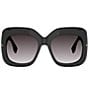 FENDI Women's Fendi Screen 55mm Square Sunglasses - Image 2